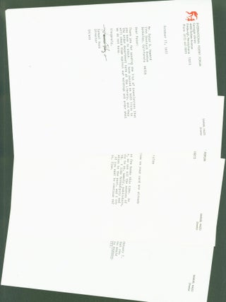 Item #272973 typed letters signed (5 letters). Samuel Hazo