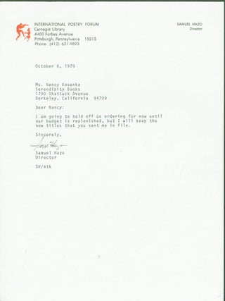 typed letters signed (5 letters)
