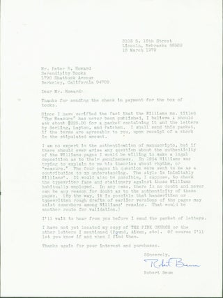 typed letters signed