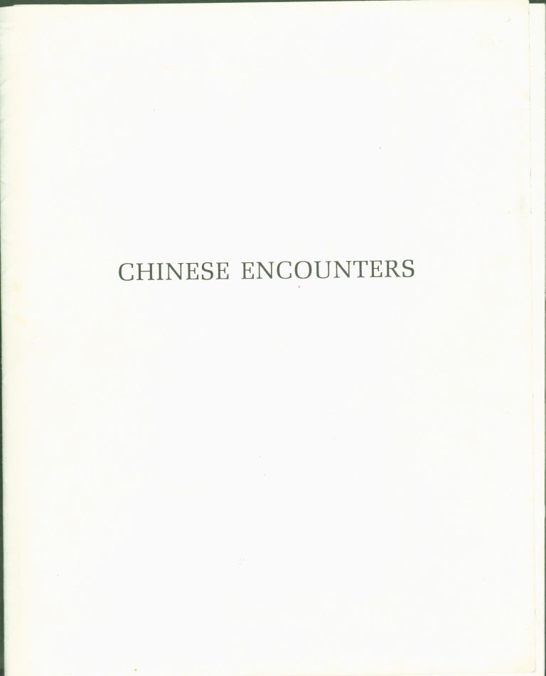 Item #273074 Chinese Encounters (prospectus). Inge Morath, Arthur Miller, photography, text.