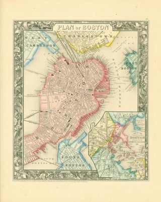 Item #274105 Plan of Boston (1860 map). S. Augustus Mitchell