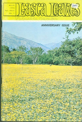 Item #274122 Lasca Leaves: Anniversary Issue. Vol. XXIII, No. 1. 'The History of the LOs Angeles...