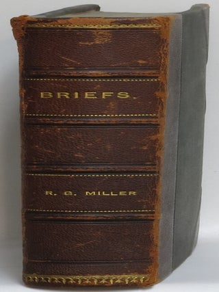 Briefs in Appellate and Supreme Court of Indiana (Monroe Circuit Court) (11 Court Briefs, 1901-1909)