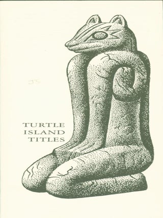 Item #274667 Turtle Island Titles (promotional brochure). Robert 'Bob' Owen Callahan