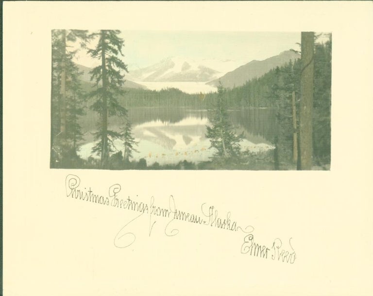 Item #274701 Christmas Greetings from Juneau Alaska (photograph Christmas card). Elmer Reed.