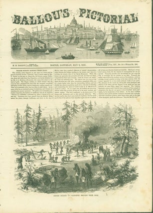 Item #274788 Digger Indians of California Burning Their Dead (print). Ballou's Pictorial