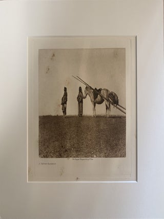Item #274795 A Travois - Blackfoot. Edward S. Curtis