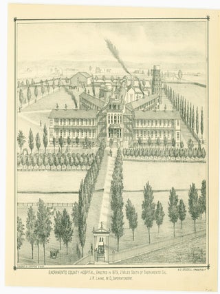 Item #274798 Sacramento County Hospital, erected in 1879, 2 miles south of Sacramento Cal. From...