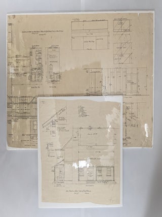 Item #274972 Samoa Cookhouse (2 pen and ink architectural drawings: showers, dry room and work...