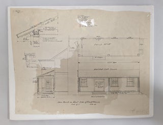 Samoa Cookhouse (2 pen and ink architectural drawings: showers, dry room and work room addn. to Cookhouse; new porch on west side of Cookhouse))