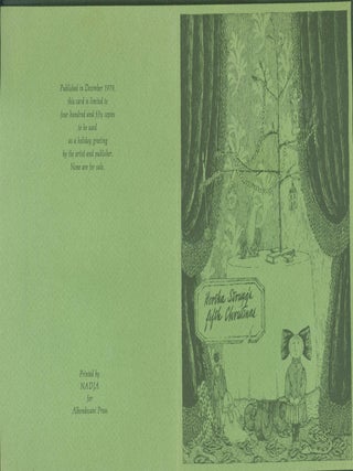 Item #274981 Hertha Strugg's Fifth Christmas. Edward. Albondocani Press Gorey