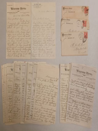 Item #275161 21 autograph letters, all but one addressed to 'Dear folks at home' in Vermont; the...