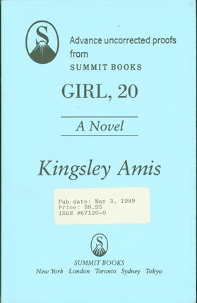 Item #275180 Girl, 20 (advance uncorrected proofs). Kingsley Amis