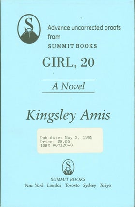 Item #275180 Girl, 20 (advance uncorrected proofs). Kingsley Amis