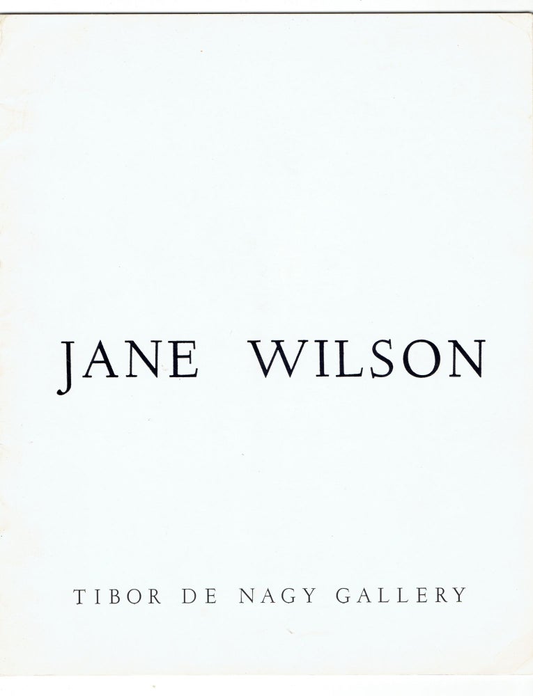 Item #275372 Jane Wilson. Jane Wilson.