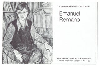 Item #275396 Emanuel Romano: 3 October/26 October 1968. Portraits of Poets & Writers. William...