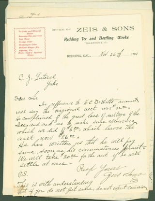 Item #275644 C(harles) (James) Lutrell letters 1901-1930 (Siskiyou County, California) (30...