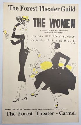 Item #276501 The Women (The Forest Theater Guild poster). Cole . Claire Booth Weston, director,...