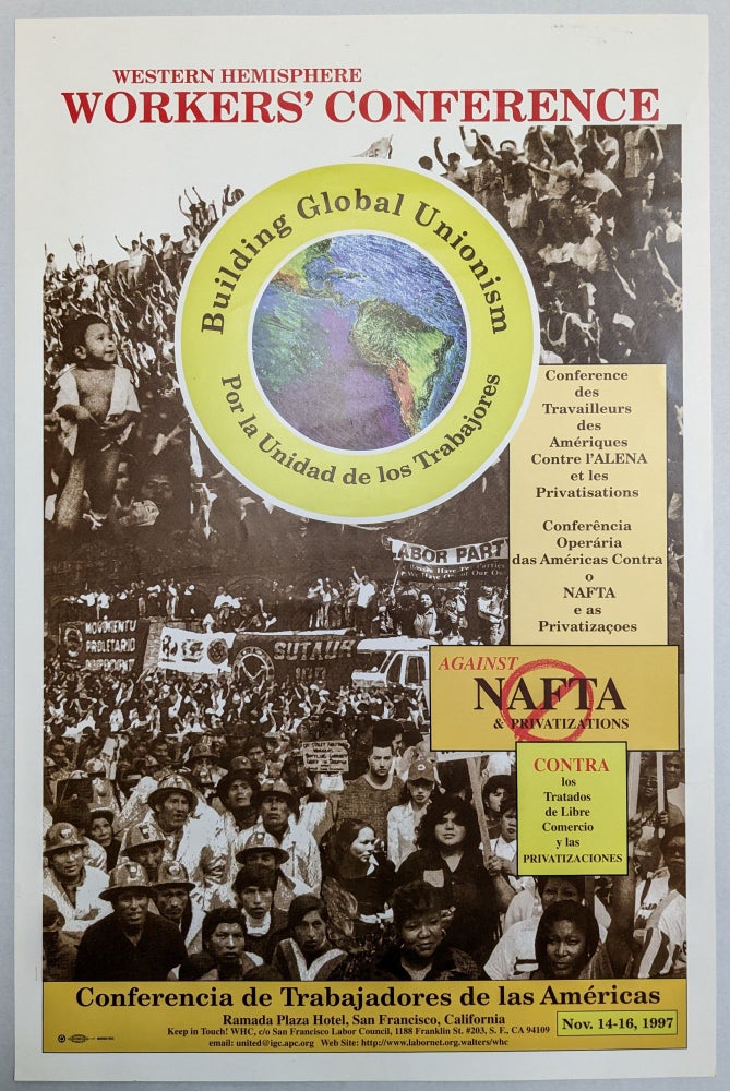 Item #276610 Western Hemisphere Workers' Conference / Conferencia de Trabajadores de las Americas (poster)