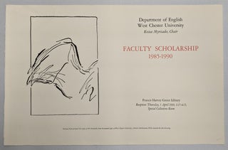 Item #278061 Faculty Scholarship 1985-1990 (poster). Michael . Department of English Peich, West...