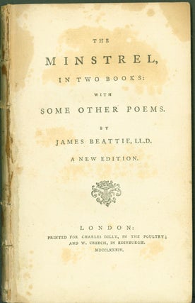 Item #278367 The Minstrel, in two books: with Some Other Poems. A New Edition. James Beattie