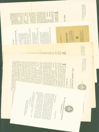 Manual of Information (Cover title: 'Manual of the American Institute of Architects')