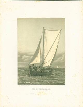 Item #278997 En Fiskerbaad (lithograph from painting). C. W. Eckersberg