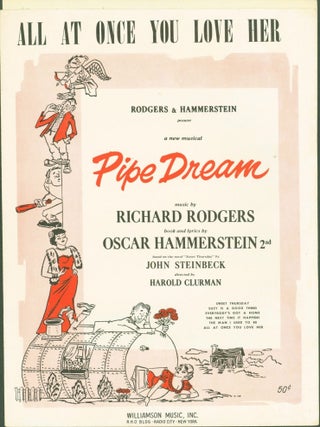 Item #279196 All At Once You Love Her (sheet music). Rogers, Hammerstein, John Steinbeck