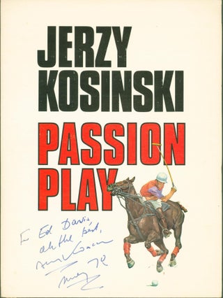 Item #279341 Passion Play (publisher's promotional folder). Jerzy Kosinski
