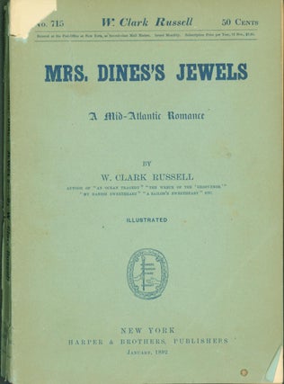 Item #279407 Mrs. Dines's Jewels: A Mid-Atlantic Romance. W. Clark Russell