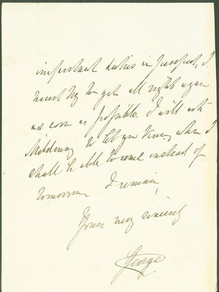 Autograph Letter Signed (ALS)