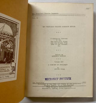A History of Burlesque (San Francisco Theatre Research Series, Volume XIV)
