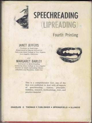 Item #279706 Speechreading: (Lipreading). Janet Jeffers, Margaret, Barley