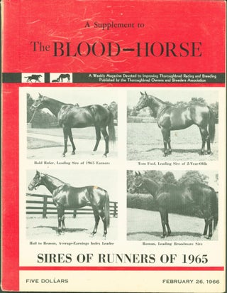 Item #280437 Sires of Runners of 1965. A Supplement to The Blood-Horse. Thoroughbred Owners,...