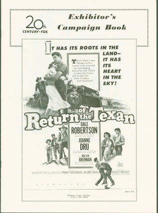 Item #280567 Return of the Texan (exhibitor's campaign book/pressbook). Twentieth Century-Fox...
