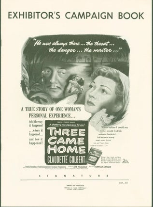 Item #280574 Three Came Home (exhibitor's campaign book/pressbook). Twentieth Century-Fox Film...