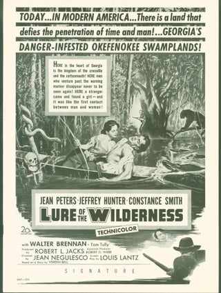 Item #280579 Lure of the Wilderness (exhibitor's campaign book/pressbook). Twentieth Century-Fox...