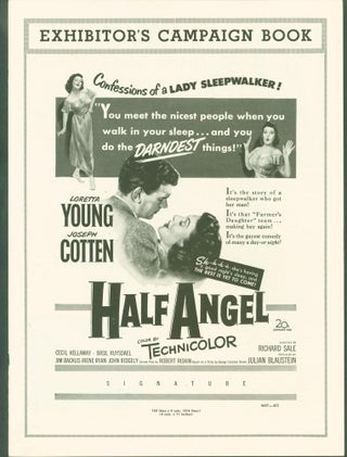 Item #280582 Half Angel (exhibitor's campaign book/pressbook). Twentieth Century-Fox Film...