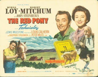 Item #280598 The Red Pony (lobby card #1). author, screenwriter, producer/director