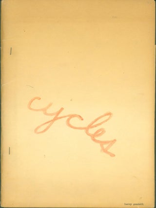 Item #280858 Cycles (Duende 14). Larry. William Harris Goodell