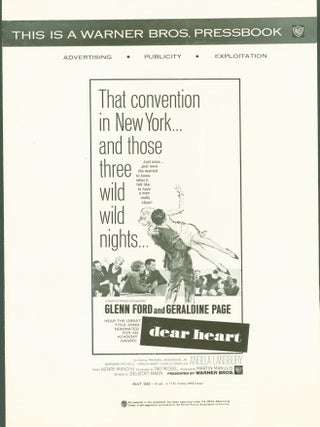 Item #280928 Dear Heart (pressbook). Tad . Delbert Mann . Martin Manulis Mosel, screenplay,...