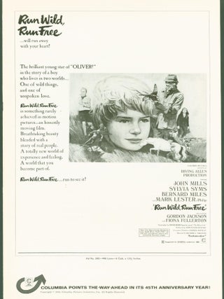 Item #280934 Run Wild, Run Free (pressbook). David . John Danischewsky . Richard C. Sarafian...