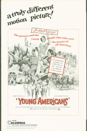 Item #280936 Young Americans (pressbook). Alex . Robert Cohn Grasshoff, screenwriter/director,...