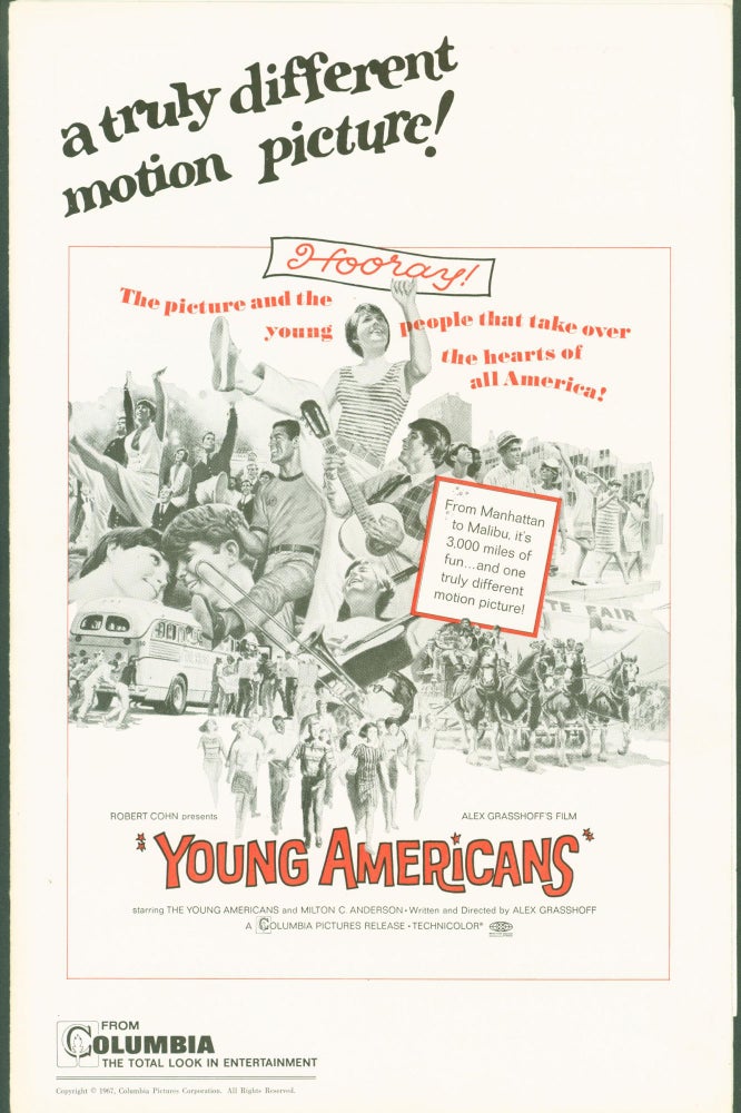 Item #280936 Young Americans (pressbook). Alex . Robert Cohn Grasshoff, screenwriter/director, producer.
