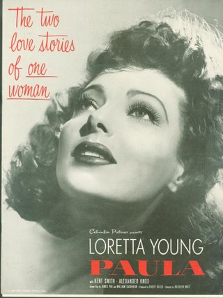 Item #280937 Paula (pressbook). James Poe, William Sackheim . Buddy Adler . Rudolf Mate,...