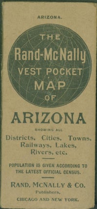 Item #281033 The Rand-McNally Vest Pocket Map of Arizona Showing All Districts, Cities, Towns,...