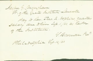 Item #281175 Yeates Institute autograph letters (2 items). L. Bowman, president