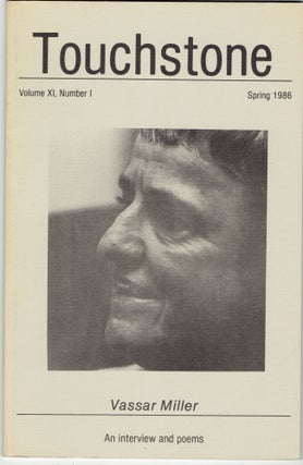 Item #281276 Touchstone, Volume XI, Number I (Spring 1986). Vassar Miller