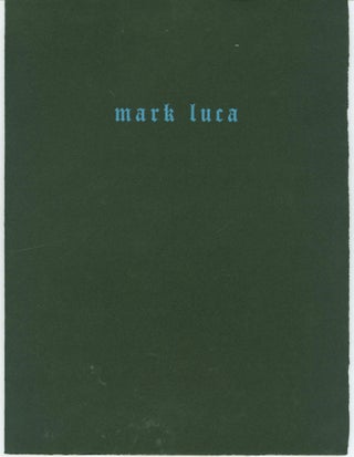 Item #281801 Back to the Cave. Mark Luca