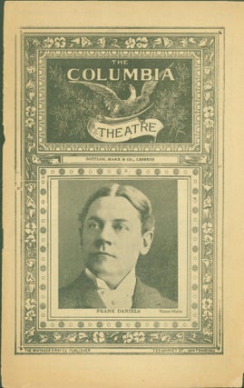Item #282097 The Columbia Theatre (program for week of October 29, 1900). Stuart . Daniel V....
